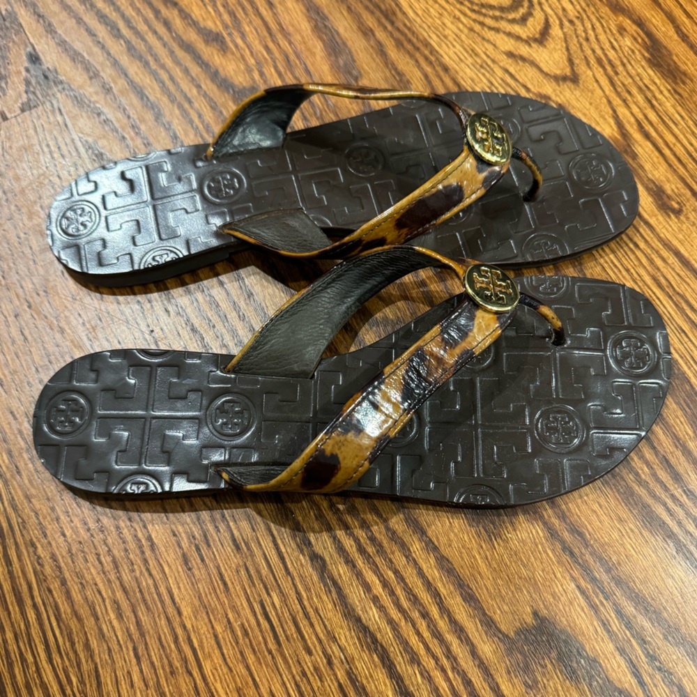 Tory Burch Leopard Sandals